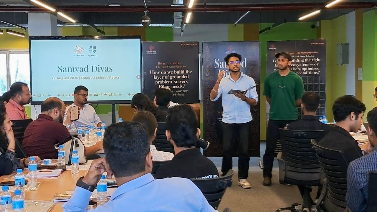 Working-room conversation at Samvad Diwas 2026